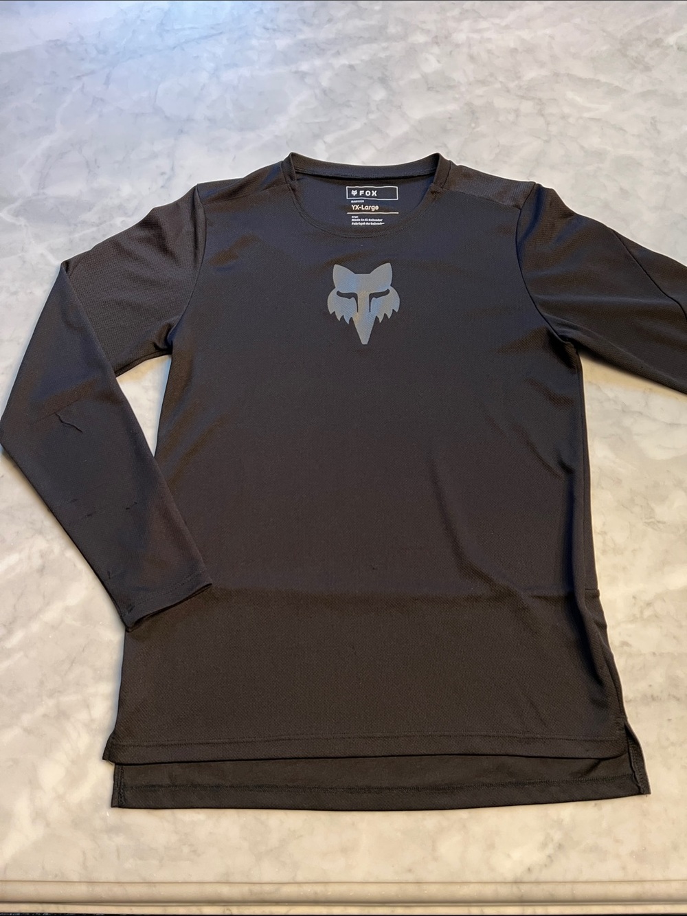 Fox Ranger Mountain Biking long Sleeve Jersey. Youth extra large. Black.